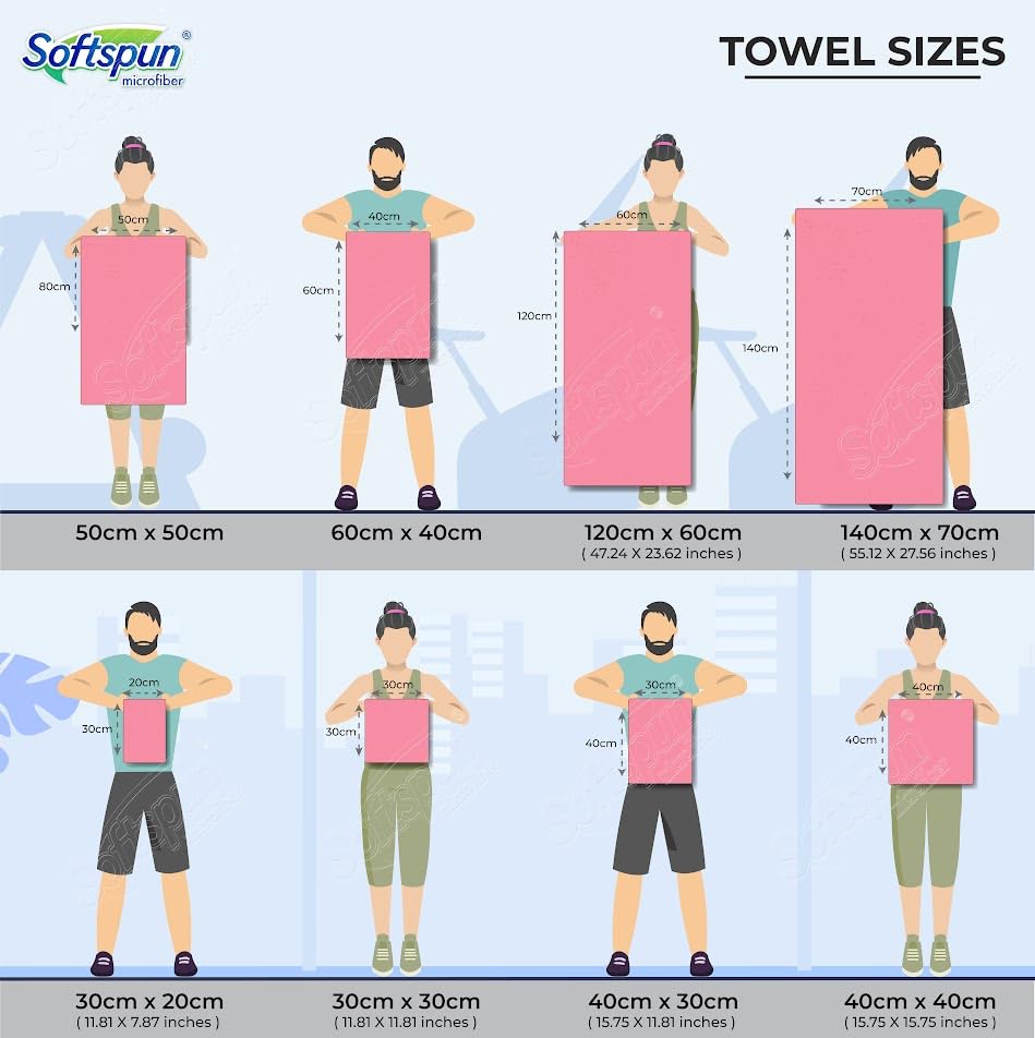 Softspun Premium Microfiber Cleaning Cloths
